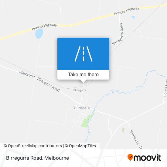 Birregurra Road map