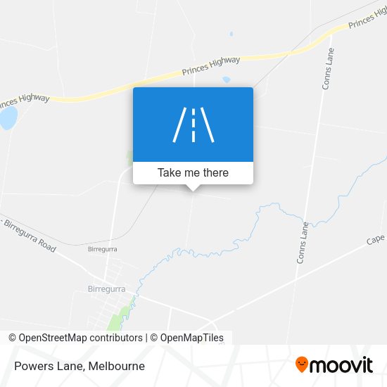 Powers Lane map