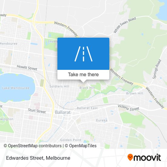 Edwardes Street map