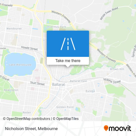 Nicholson Street map