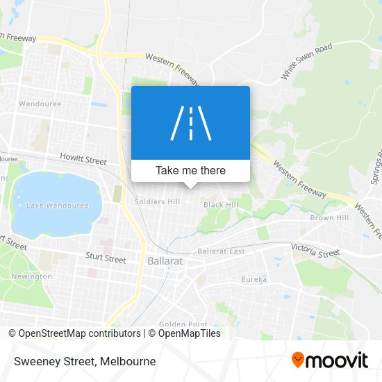 Sweeney Street map