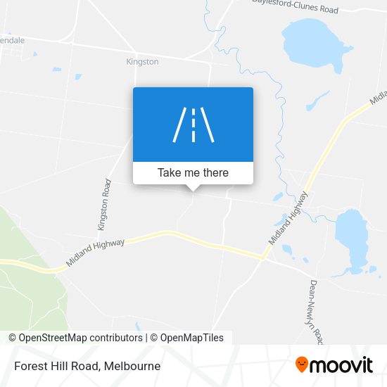 Forest Hill Road map