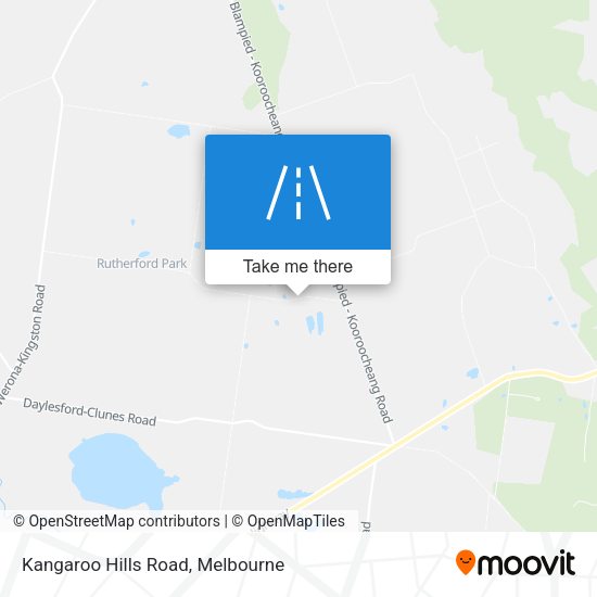 Kangaroo Hills Road map