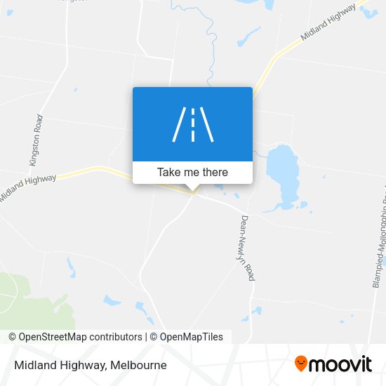 Midland Highway map