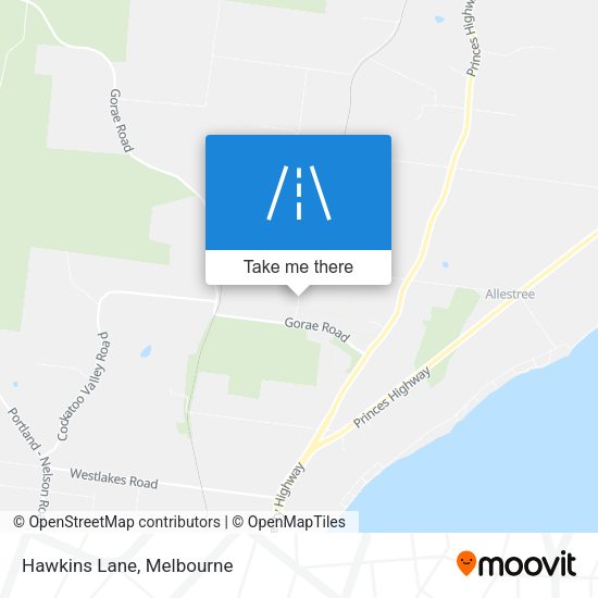 Hawkins Lane map