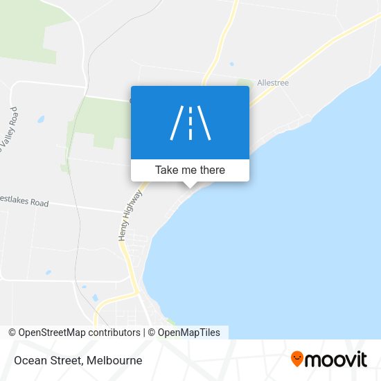 Ocean Street map