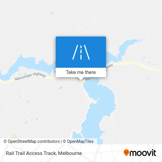 Mapa Rail Trail Access Track