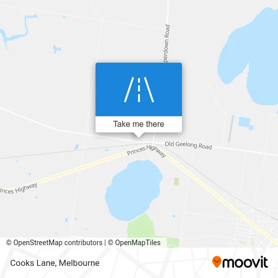 Mapa Cooks Lane