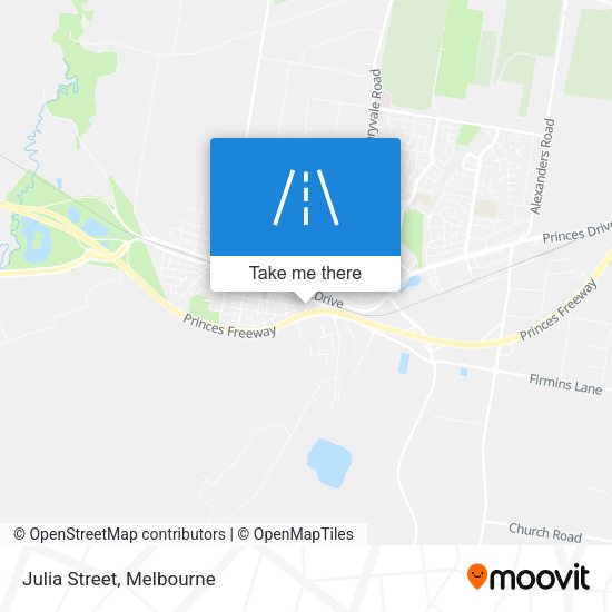 Julia Street map