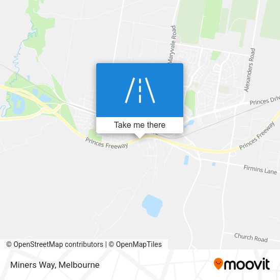 Miners Way map