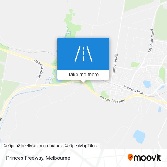 Princes Freeway map