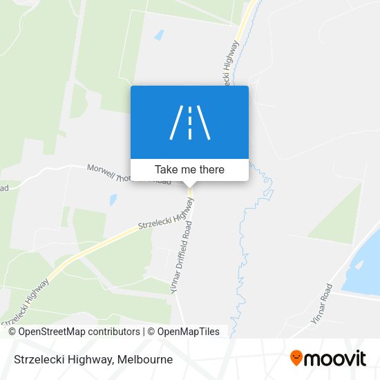 Strzelecki Highway map