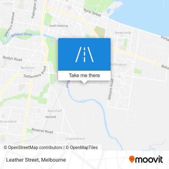 Leather Street map