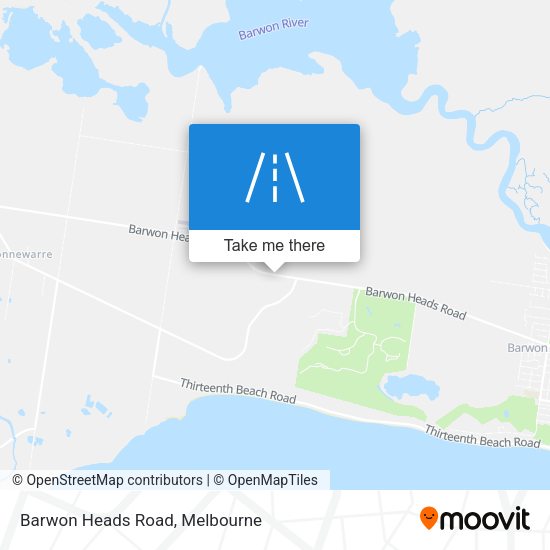 Barwon Heads Road map