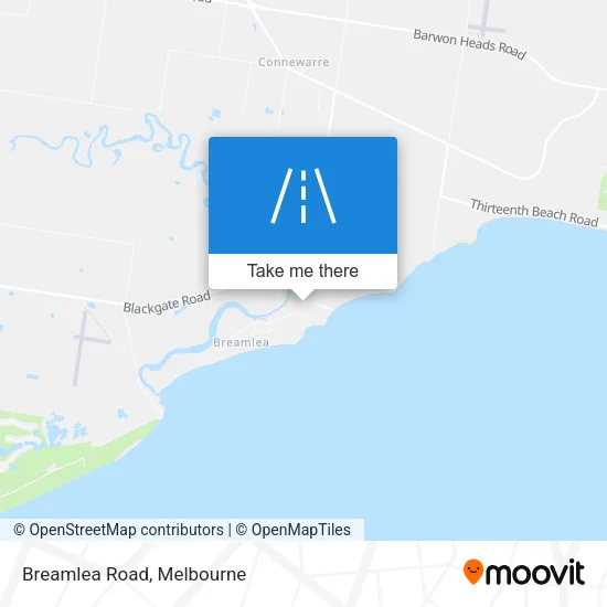 Mapa Breamlea Road