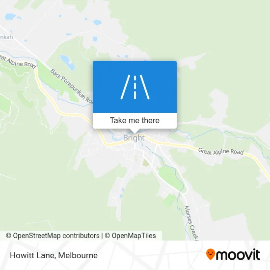 Mapa Howitt Lane