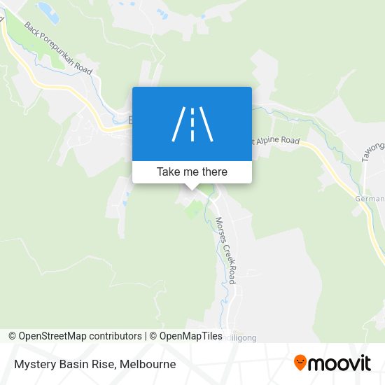 Mystery Basin Rise map