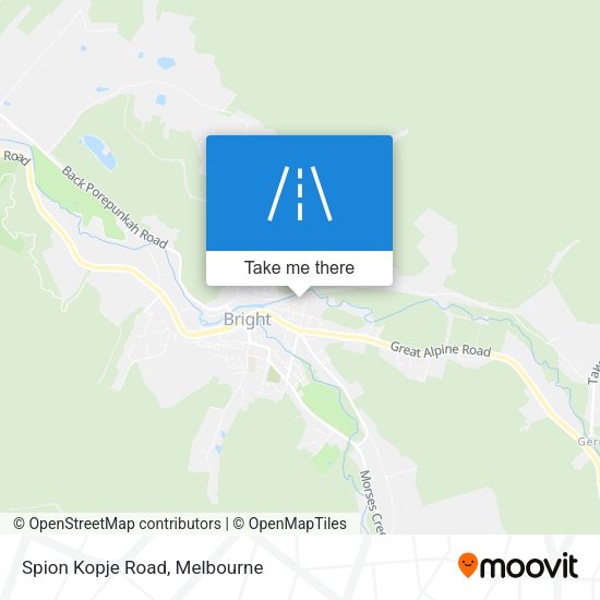 Spion Kopje Road map