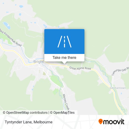 Tyntynder Lane map