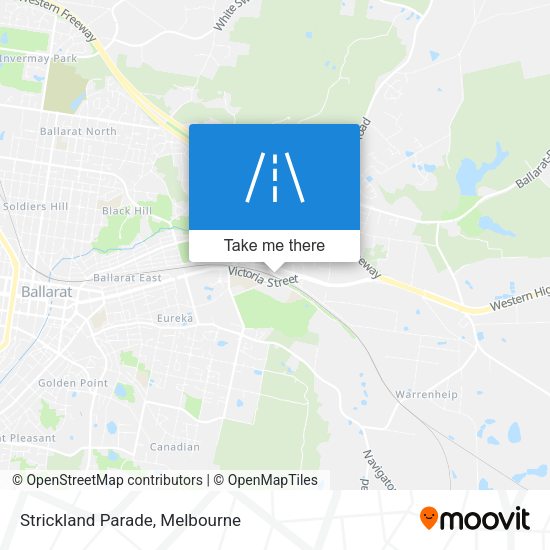 Strickland Parade map