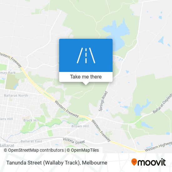 Tanunda Street (Wallaby Track) map
