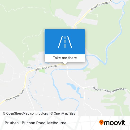 Bruthen - Buchan Road map