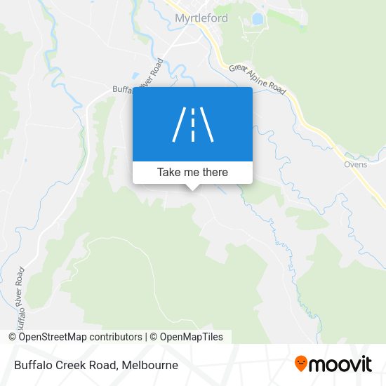 Buffalo Creek Road map