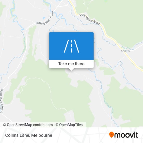 Collins Lane map