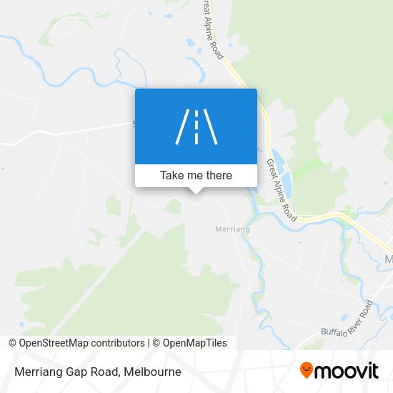 Merriang Gap Road map