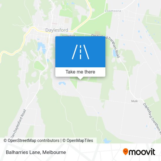 Balharries Lane map