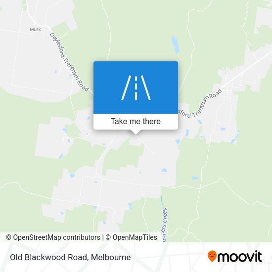 Old Blackwood Road map