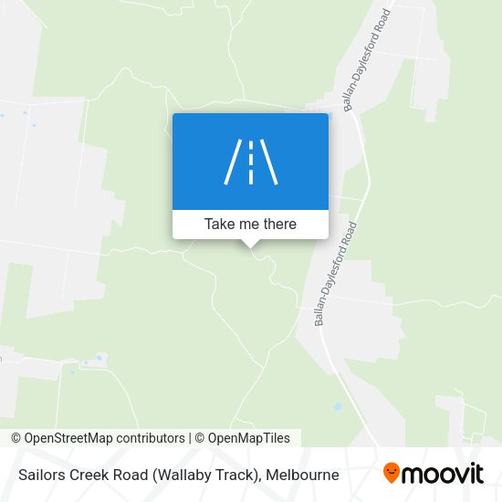 Sailors Creek Road (Wallaby Track) map