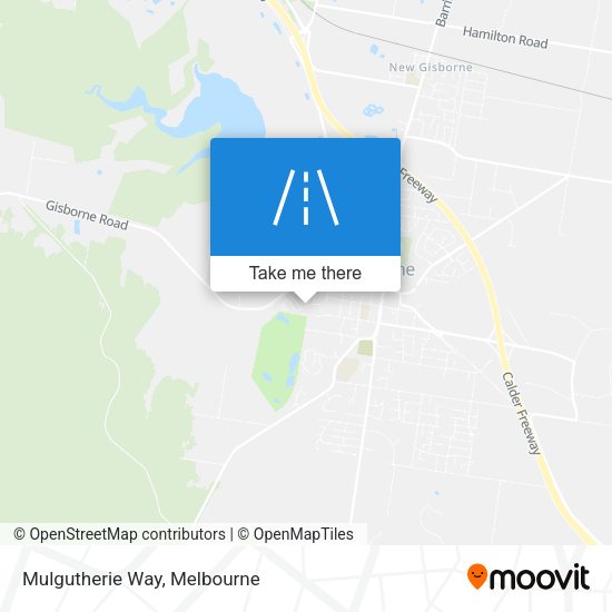 Mulgutherie Way map