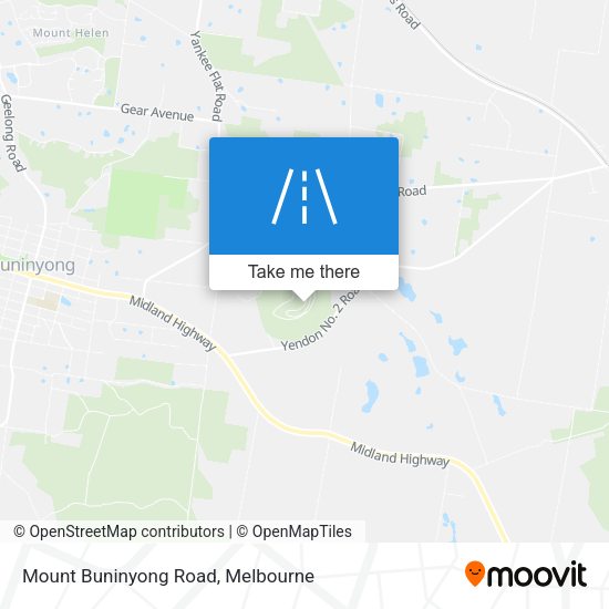 Mount Buninyong Road map
