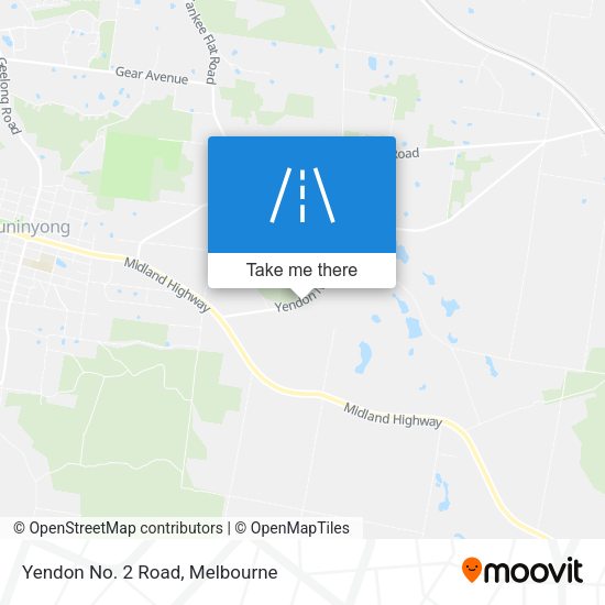 Yendon No. 2 Road map