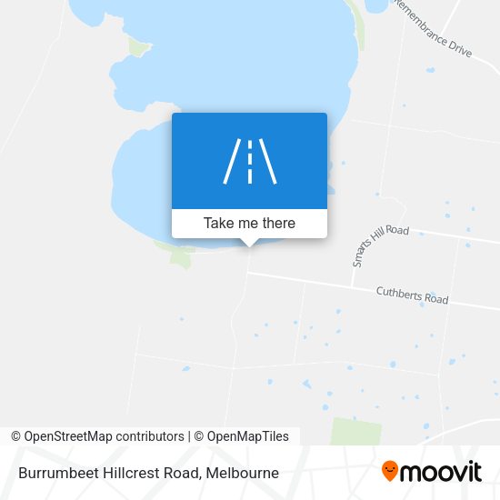 Burrumbeet Hillcrest Road map