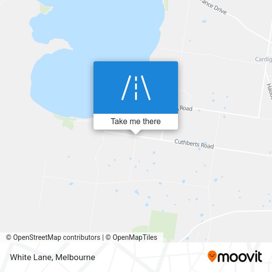 White Lane map