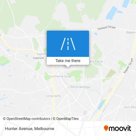 Hunter Avenue map