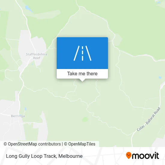 Mapa Long Gully Loop Track