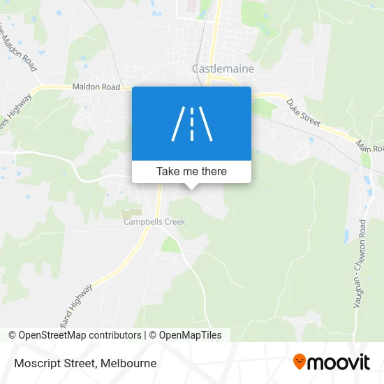 Mapa Moscript Street