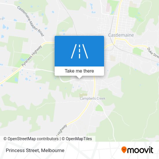 Princess Street map