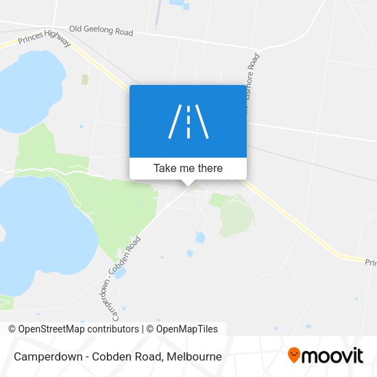 Camperdown - Cobden Road map