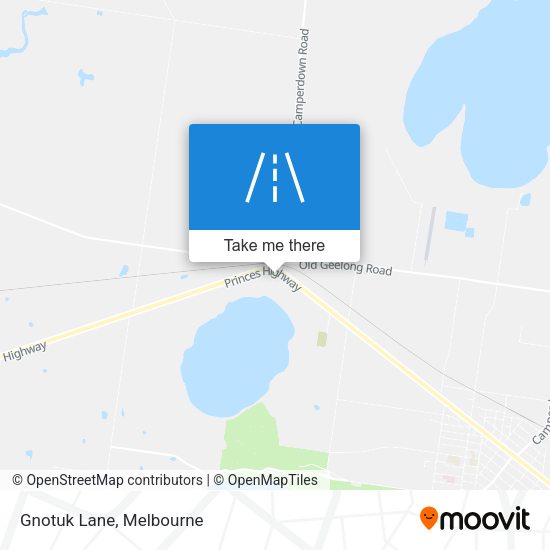 Gnotuk Lane map