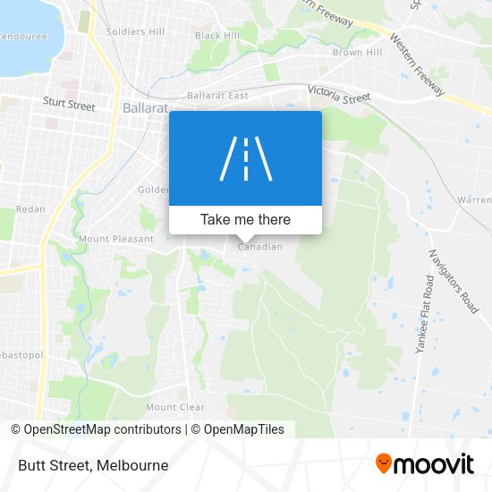 Butt Street map