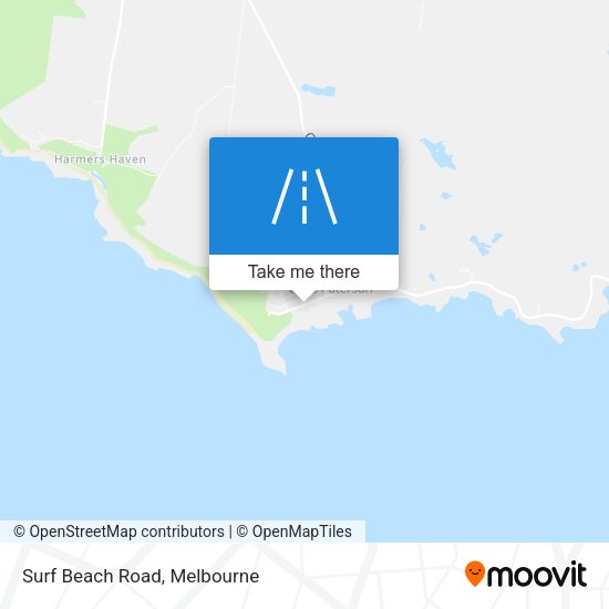 Surf Beach Road map