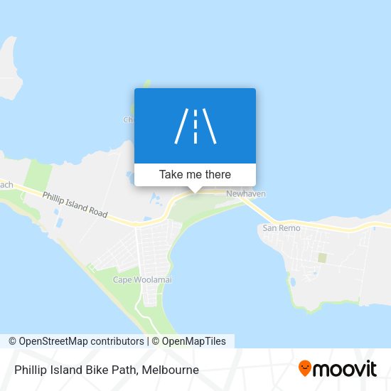 Phillip Island Bike Path map
