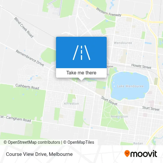 Mapa Course View Drive