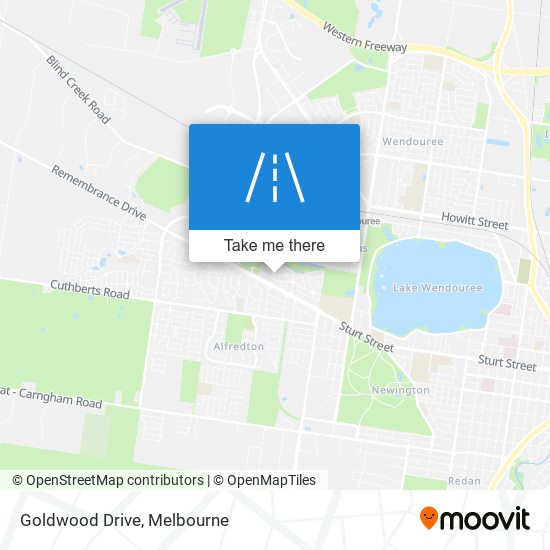 Goldwood Drive map