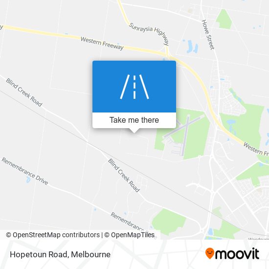 Hopetoun Road map