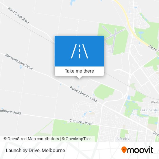 Launchley Drive map